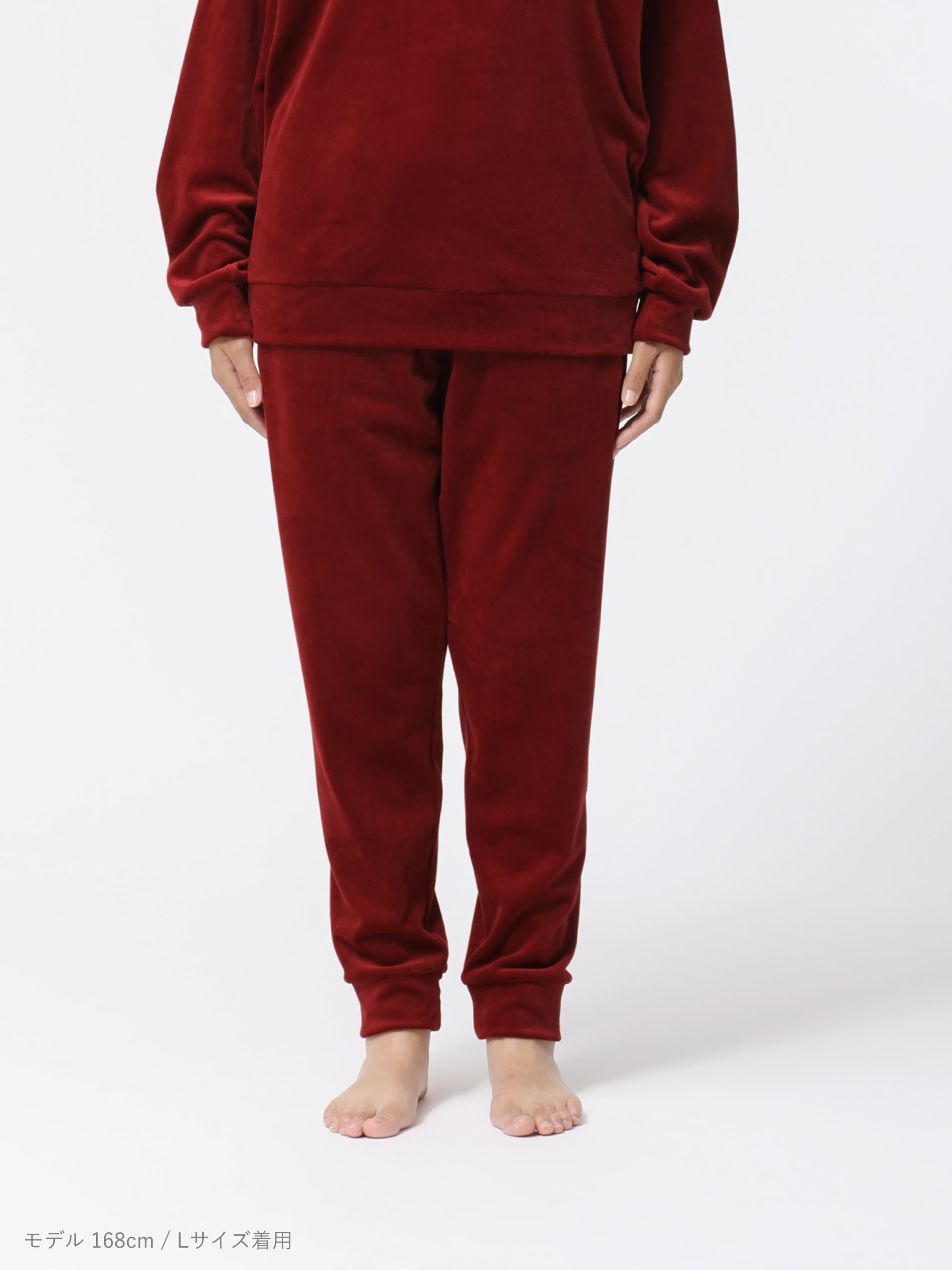 クリスマス限定 BAKUNE ベロア / 上下セット（長袖クルーネックシャツ