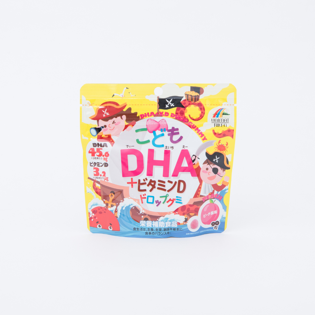 ユニマットリケン こどもDHA+ビタミンD ドロップグミ ピーチ味 - KENCOCO(ケンココ) ユニマットリケン こどもDHA+ビタミンD ドロップグミ ピーチ味 - KENCOCO(ケンココ)